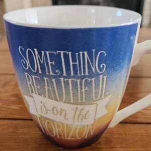 Blue Gradient 'Something Beautiful Is On The Horizon' Ceramic Mug By Pfaltzgraff